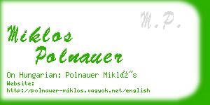 miklos polnauer business card